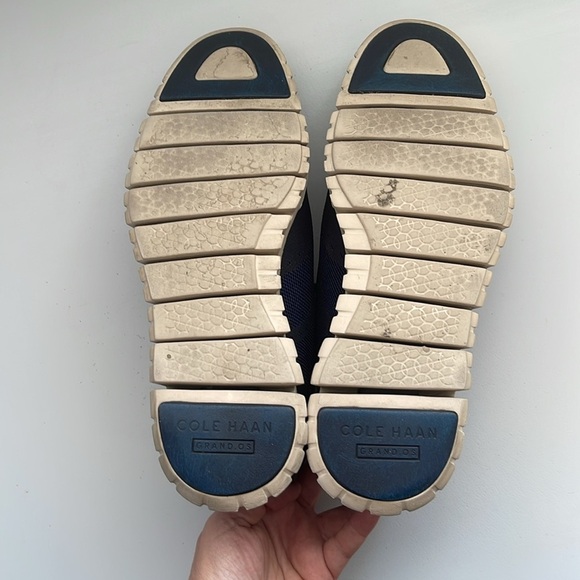 Cole Haan ZeroGrand Stitchlite Sneaker Marine Blue Wingtip Oxford Shoe Size 10.5 - Picture 6 of 7